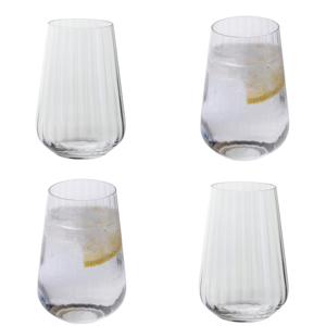 Dartington Cheers! Optic Set of 4 Tall Tumblers